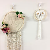 Rattan Woven Handmade Bamboo Cane Hoops - 9cm