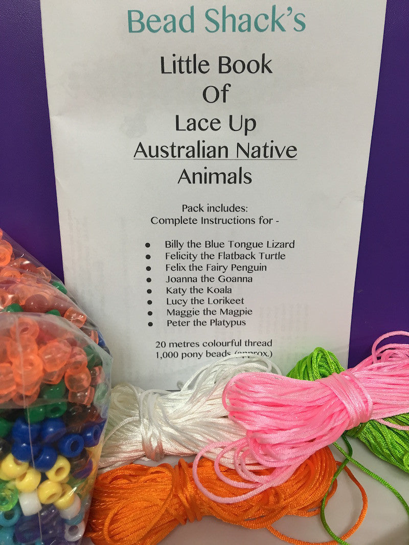 Australian Native Animals - Lace-Ups Pattern Book