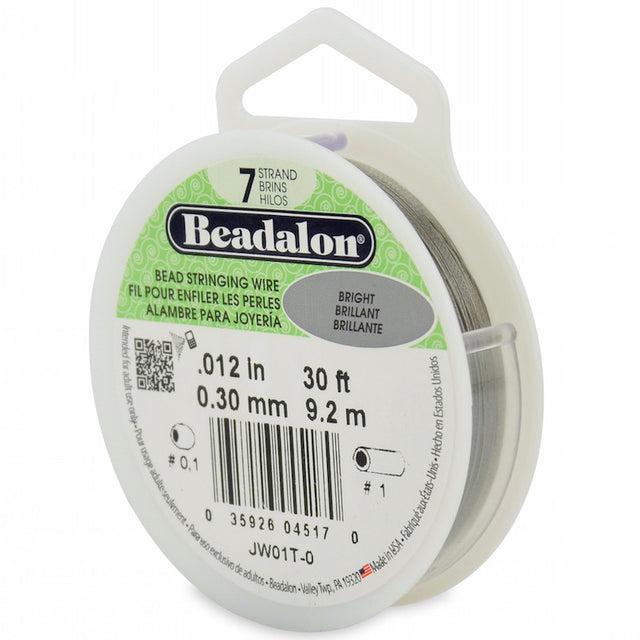 Bead Loader Wire Beadalon Bead Stringing Wire (7 Strand) 0.30mm (.012