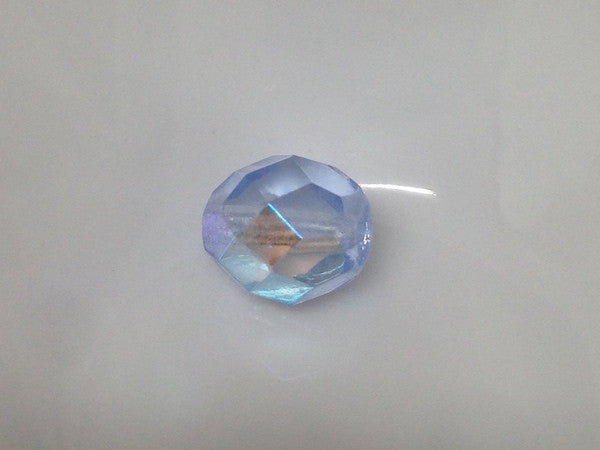 8mm Czech Firepolished Lt Sapphire AB - Bead Shack