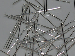 19mm FINE Headpins - Silver - Bead Shack