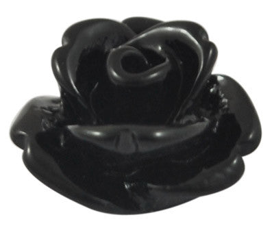 Black Rose Cabochon 10mm