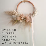 16cm - 17cm Thin Rattan Hoop - Natural & Handmade