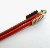 10mm Fold-Over End Crimp (20) - Gold