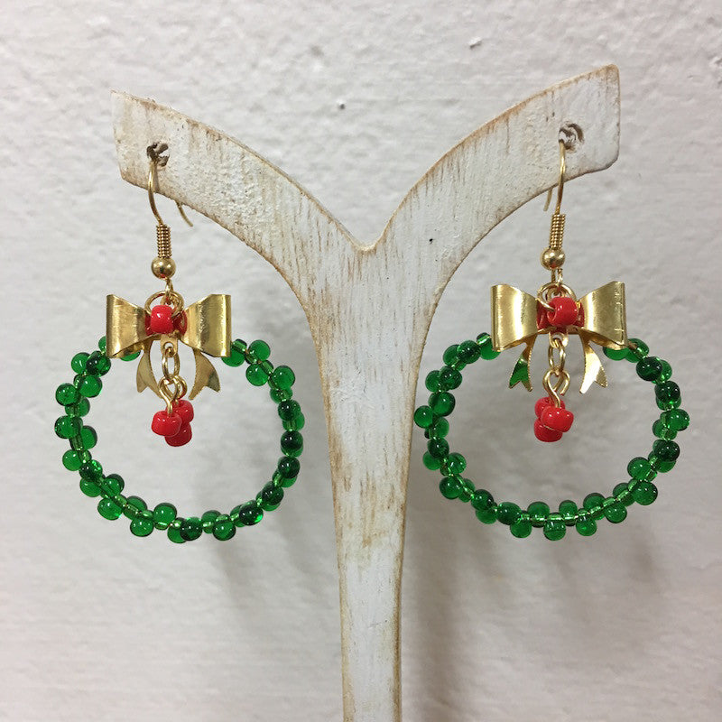 Christmas Wreath Earrings Kit