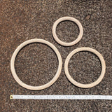Rattan Twisted Handmade Bamboo Cane Hoop - Large - Bead Shack