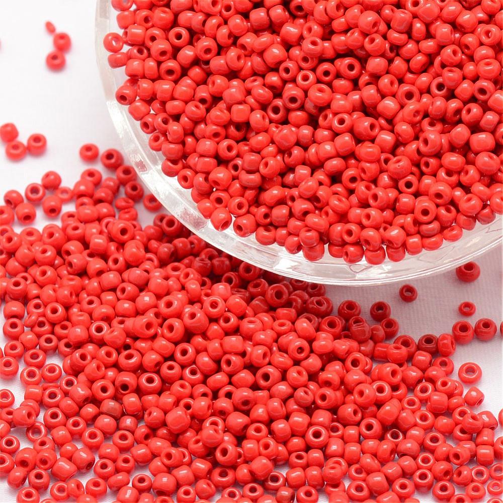 Red - 8/0 Opaque (50g) - Seed Beads