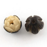 Bodhi Beads - Carved Flower (2)