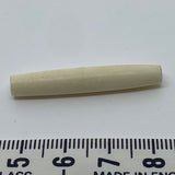 37x7mm Hairpipe Bead (10) - Vintage Bone Beads