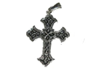 26mm Cross w. Bail (1) - Antique Silver