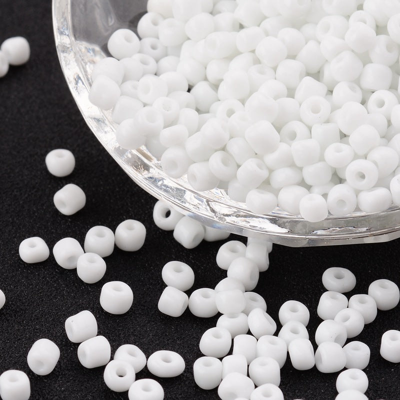 White - 6/0 Opaque (50g) - Seed Beads - Bead Shack