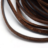 2x3mm Leather Lace (1m) - Chocolate