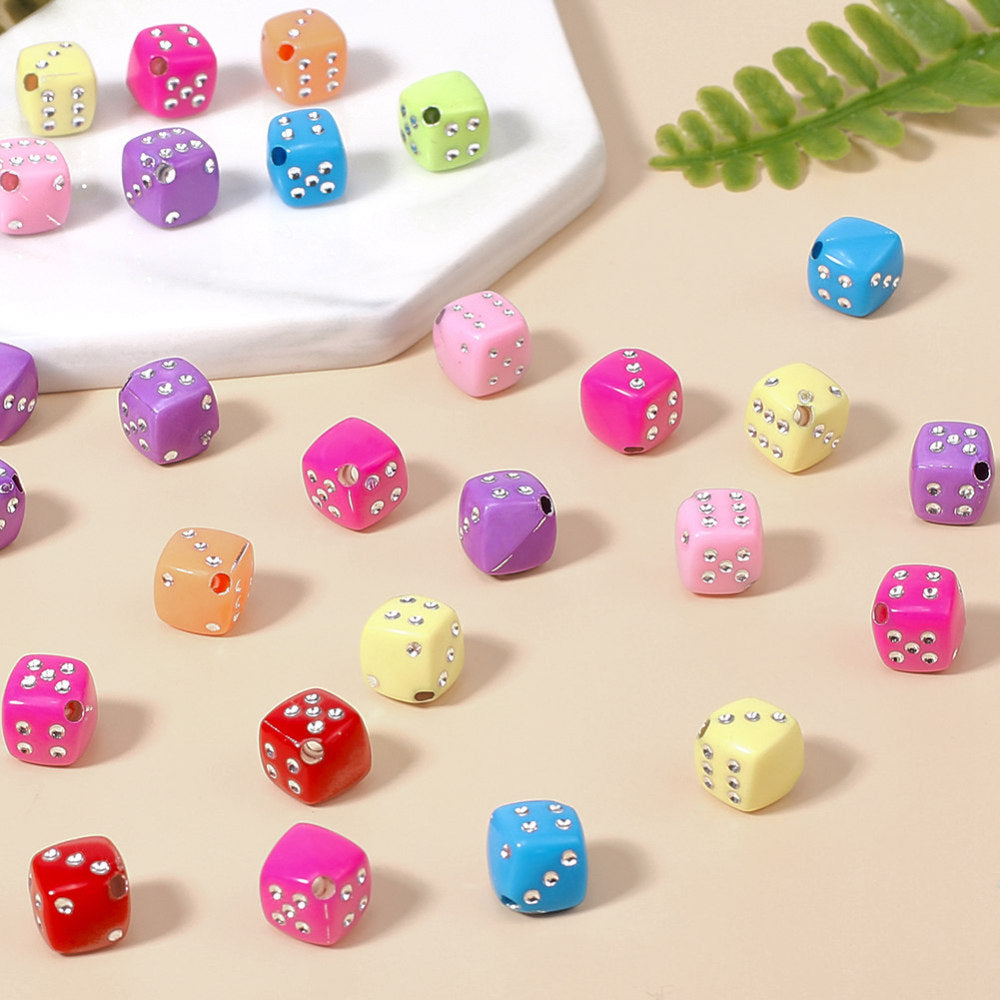 Dice 8mm Beads (25)
