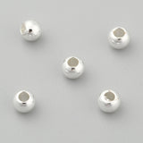 3mm Metal Beads (50) - Silver - Rack & Vacuum Plated