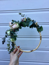 16cm - 17cm Thin Rattan Hoop - Natural & Handmade