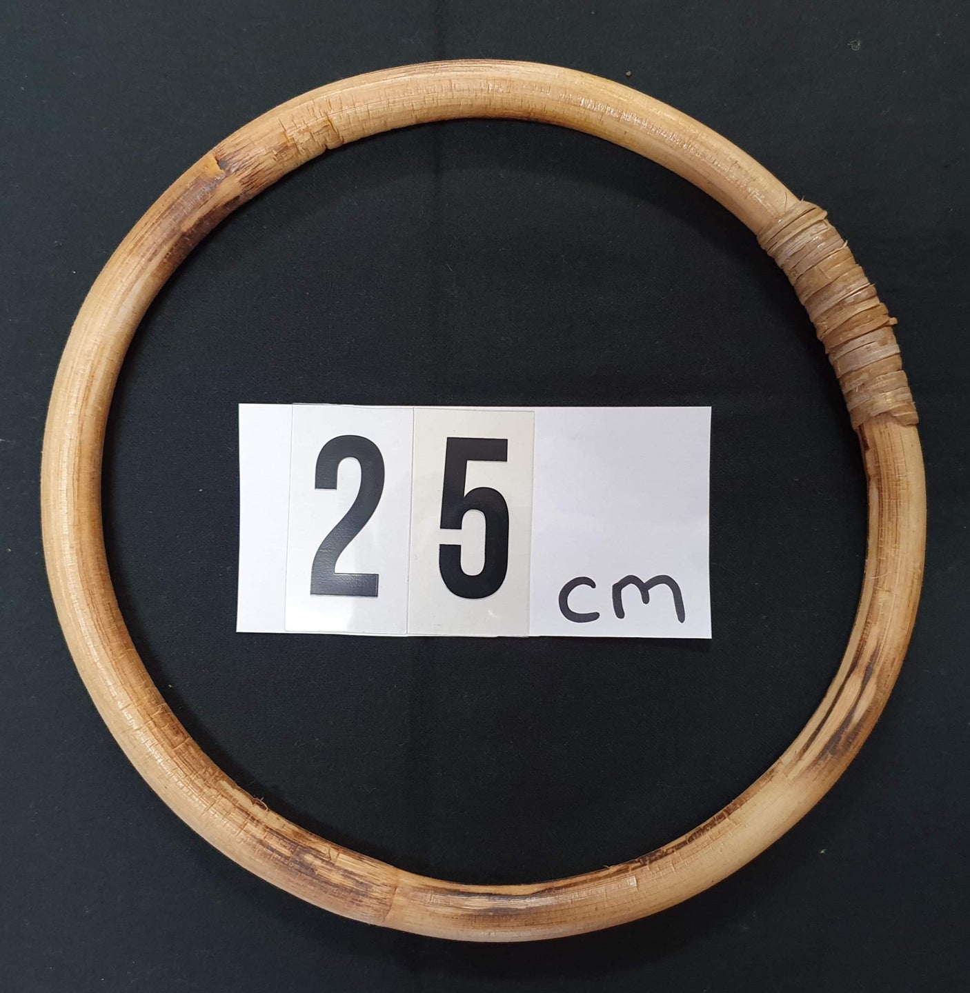 22cm Thin Rattan Hoop - Natural & Handmade