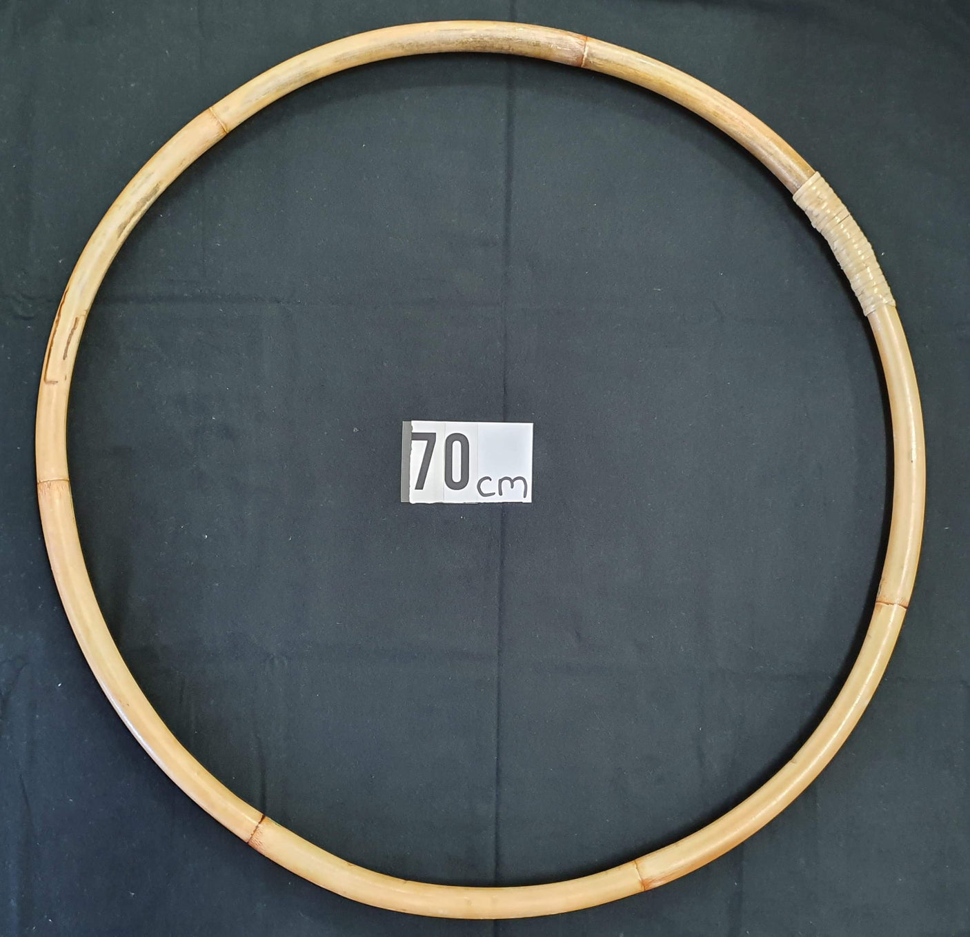 22cm Thin Rattan Hoop - Natural & Handmade