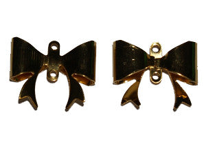 16mm Bow Connector Charm Qty: 10 - Bead Shack