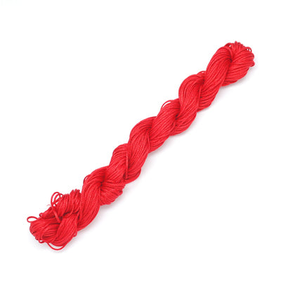 Red (20m) 1mm Braided Thread – Bead Shack