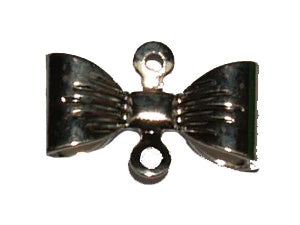 12mm Bow Connector Charm Qty: 25 - Bead Shack